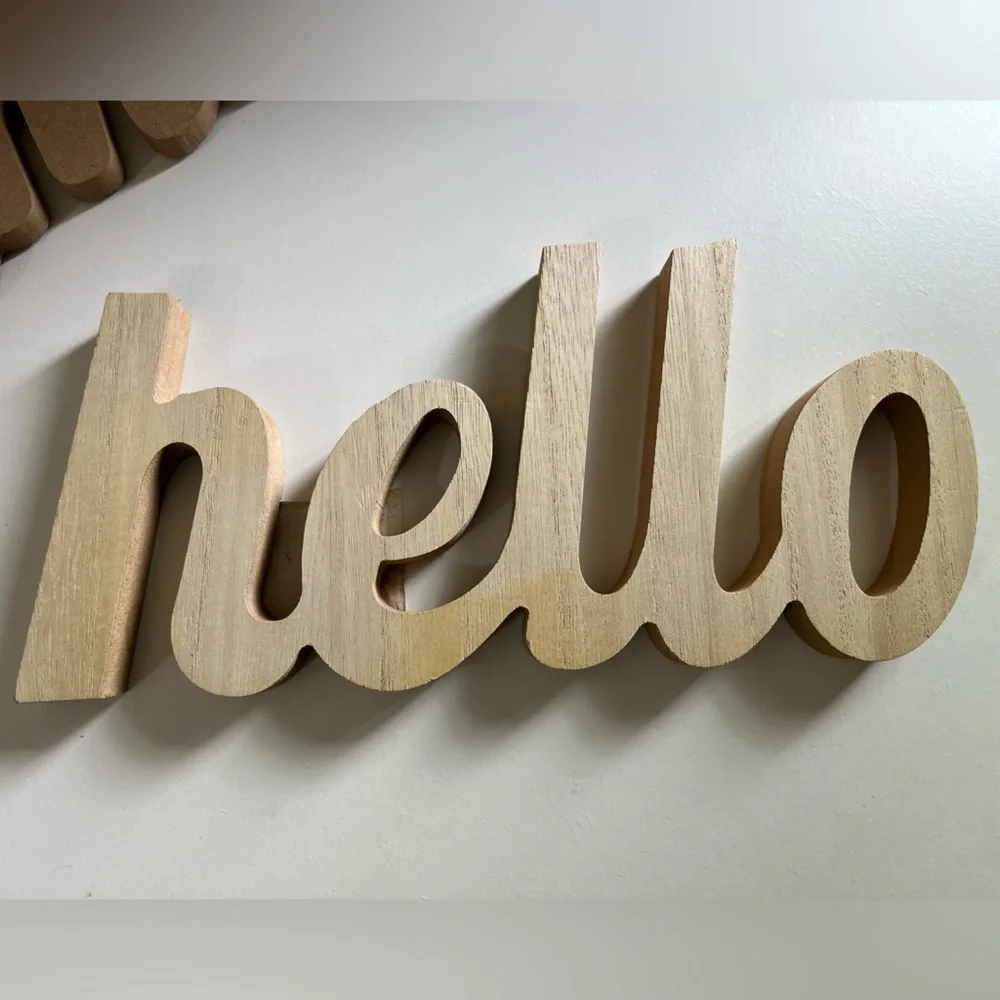 Two Wooden DIY Wall Decor - Picture 3 of 4